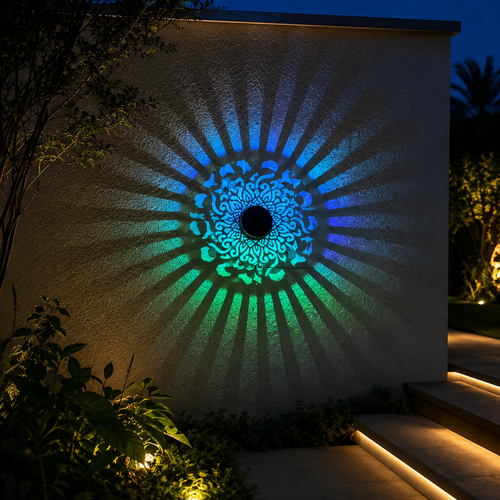 Solar Powered Garden Wall Light2