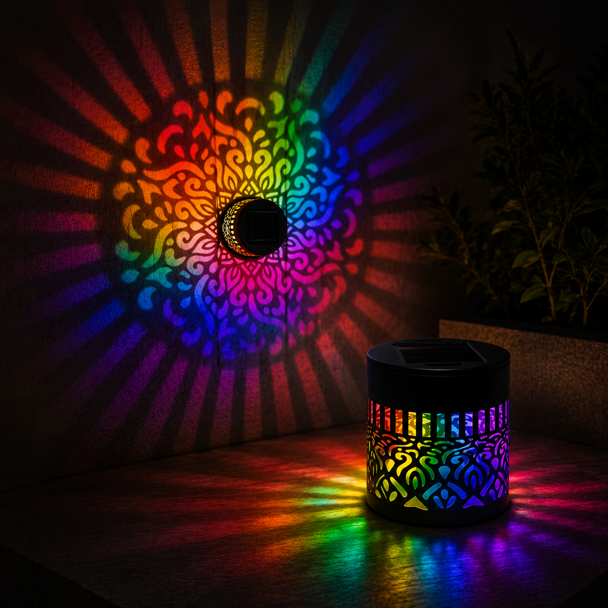 Solar Powered Garden Wall Light2