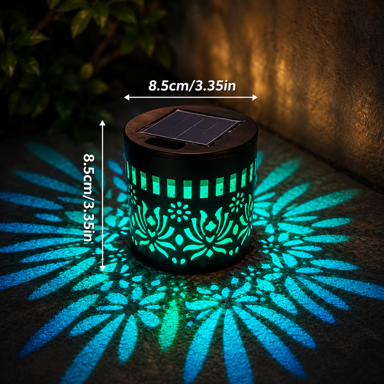Solar Powered Garden Wall Light2
